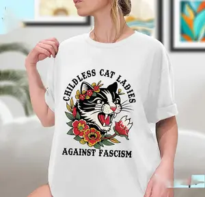 Childless Cat Lady, Childless Cat Ladies, Against Fascism, Feminist Shirt, Kamala Harris 2024 Shirt