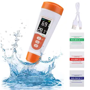 hygger Pool Salt Tester & PH Meter, 5-in-1 Digital Pool Water Tester, High Accuracy Salinity PH Temp EC and TDS Saltwater Pool Test Kit for Aquarium Swimming Pool Hot Tub and Swim Spas