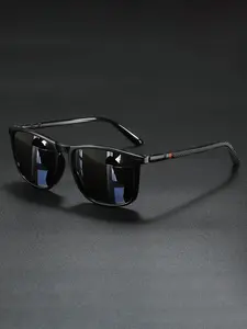 Vintage Square Frame Sunglasses, Unisex Fashion Eyewear, Stylish Design, Perfect for Street Style, Parties, Driving & Beach Outings
