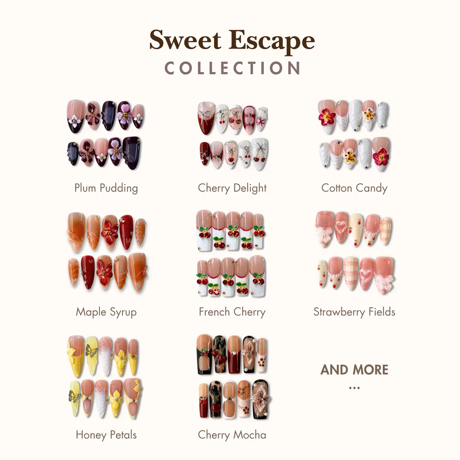 NailPhoria ANIMAL PRINTS Collection - Handmade Press-On Nails | Reusable, Salon-Quality, Long-Lasting, Glossy Design