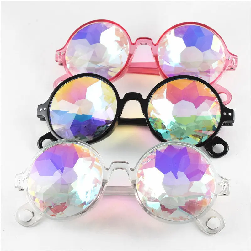 Kaleidoscope Concert Rainbow Mosaic Festival Glasses UV400