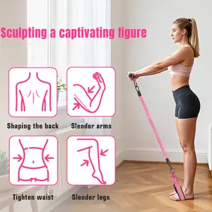 KUZARO Home Gym Arm & Waist Training Pedal Band – Eco-Friendly Natural Latex Yoga Stretching Band with Adjustable Resistance