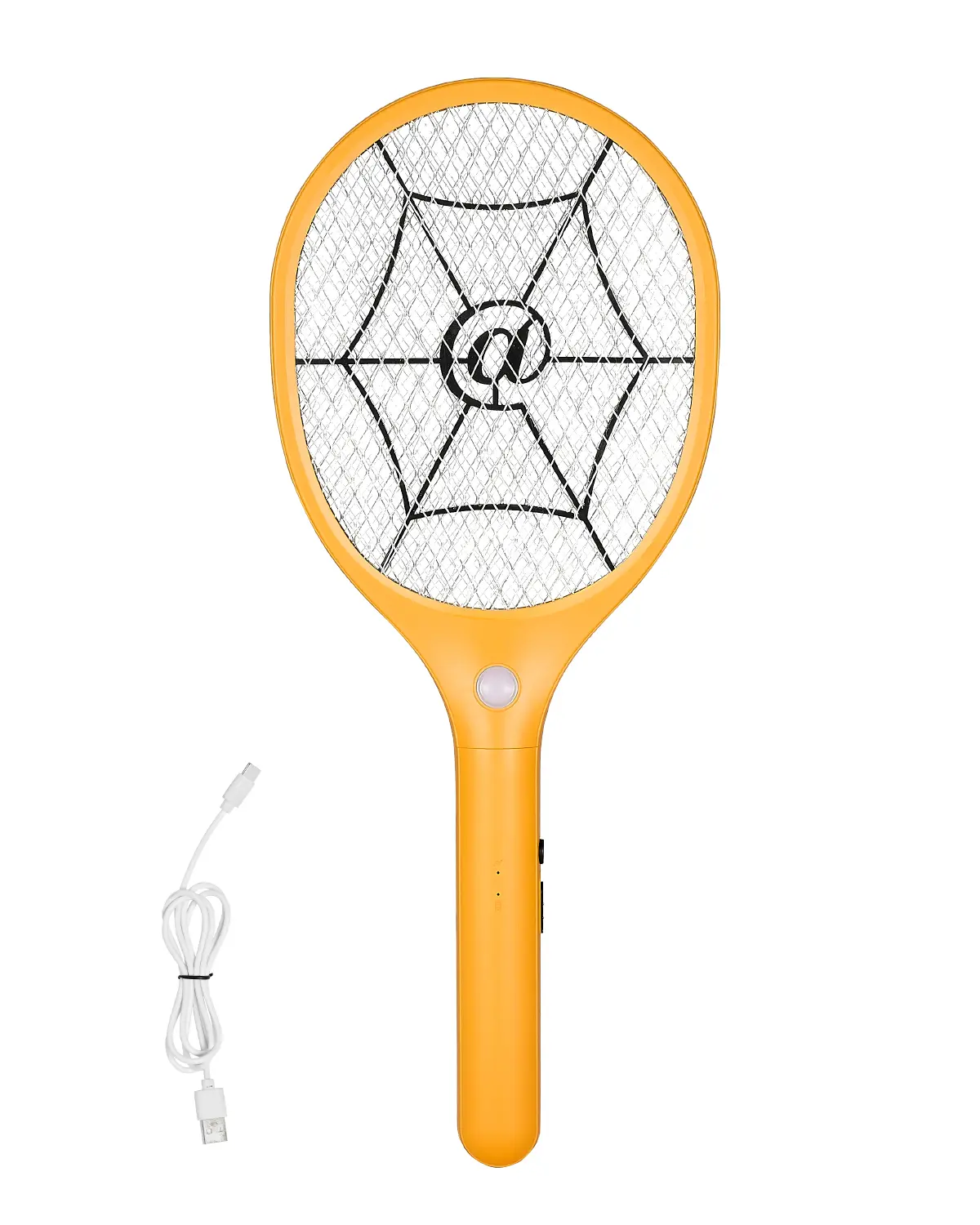【SummerFinds】VEVOR Electronic Mosquito Zapper Racket, Electric Fly Killer with 4-Layer Security Net, 500mAh Rechargeable Battery, No Batteries Needed, for Home, Patio (Indoor & Outdoor Use, Yellow & Black)