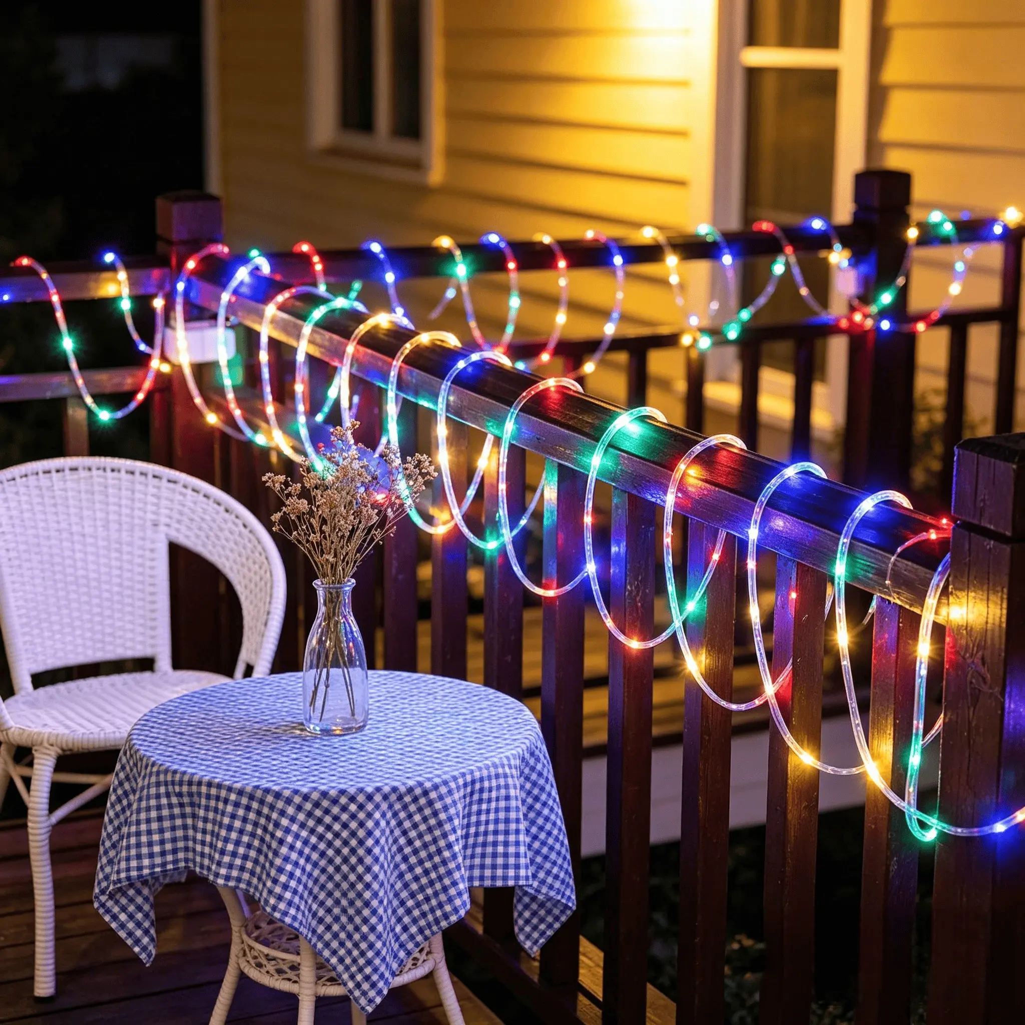 LED Colorful Light Strip, Aa Battery Powered, Halloween & Christmas Decor, Flexible Copper Wire, Soft Glow, Home Decoration