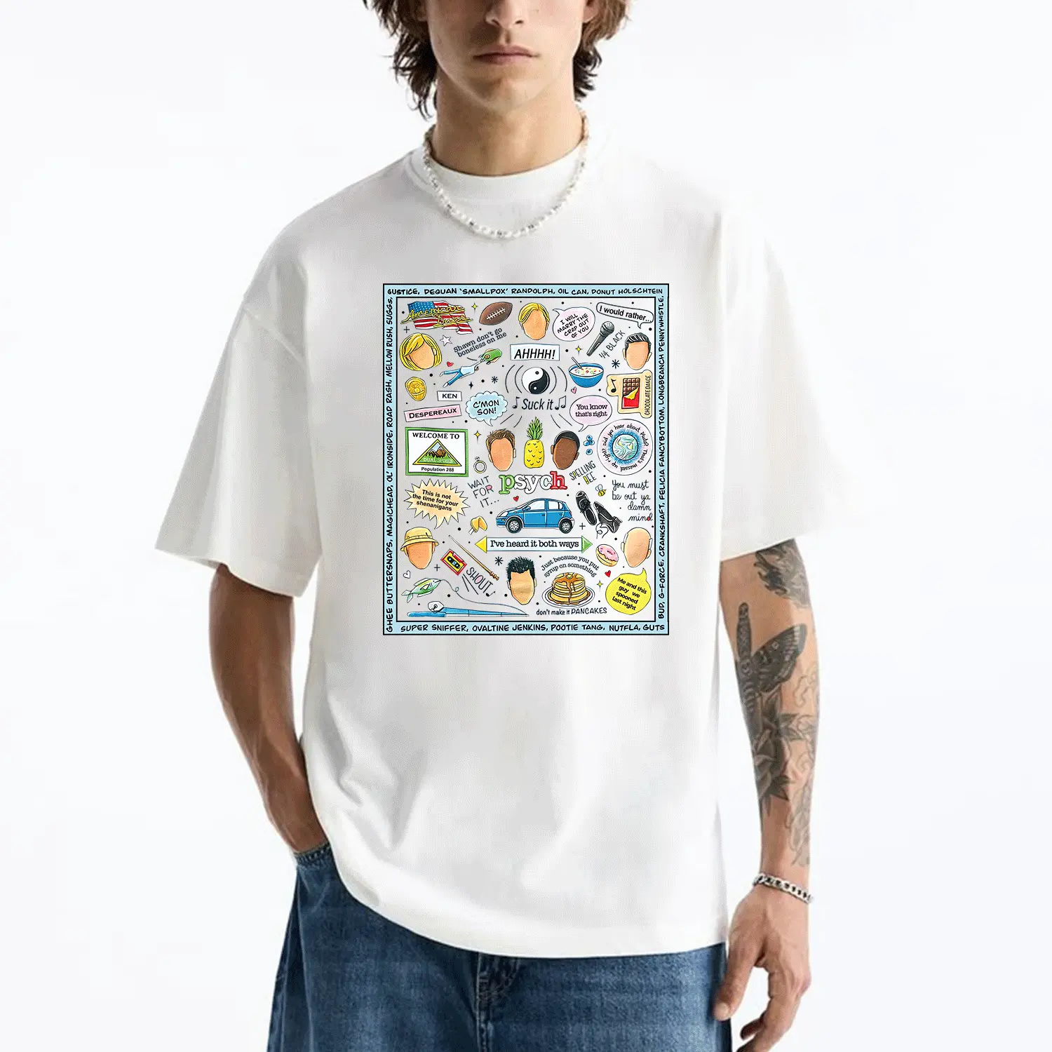 Psych Tv Show Graphic Shirt, Shawn And Gus Psych Tv Show T-Shirt, Tv Show Iconic Line Tee,Cute Gift For Psych Fans, Moive Merch, Unisex Shirt Sweater Hoodie