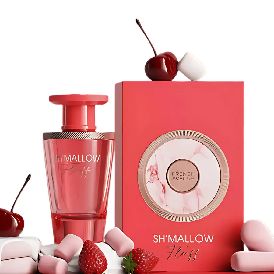 FRENCH AVENUE Sh'mallow Fluff Eau de Parfum - Women's Unisex Gourmand Scent with Sweet Marshmallow, Vanilla, Fruity Notes, 100ml (3.4oz) EDP Sprays, Floral Fruity Scents, Marshmallow Perfume, Vanilla Scents