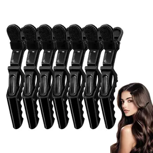 7Pcs Hair Clips for Styling Sectioning - Wide Teeth Double Hinged Design Professional Salon Quality Alligator Hair Clips