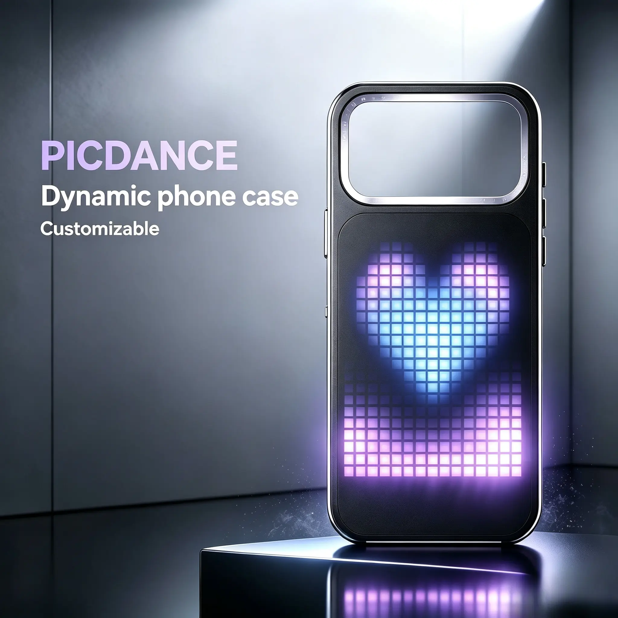 【PicDance】—Dynamic phone case,Aesthetic Adjustable Metal Shell for iPhone 17 ProMAX,  Trendy Mobile Phone Accessory, Accessories