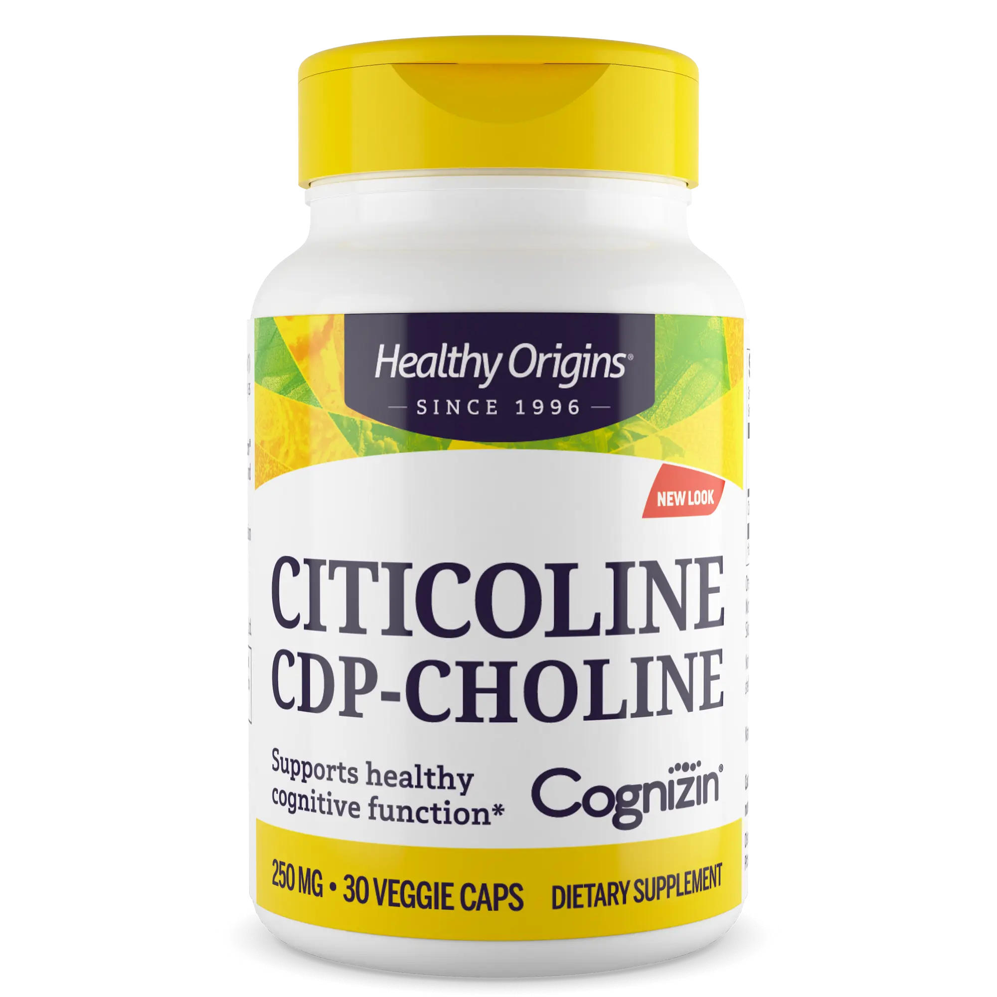 Healthy Origins - Citicoline CDP-Choline (Cognizin)  250mg, Supports Healthy Cognitive Function  - 3 Sizes