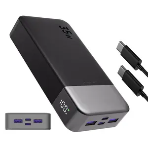 JUOVI 20000mAh Fast Charging Power Bank  35W Super Speed Portable Charger for iPhone & Android outdoorfun