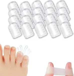 Silicone Anti-Friction Toe Protector, 30 Pcs Gel ToeProtectors Breathable Toe Covers, Soft Clear Little Guardsfor Men Women, Unique gift