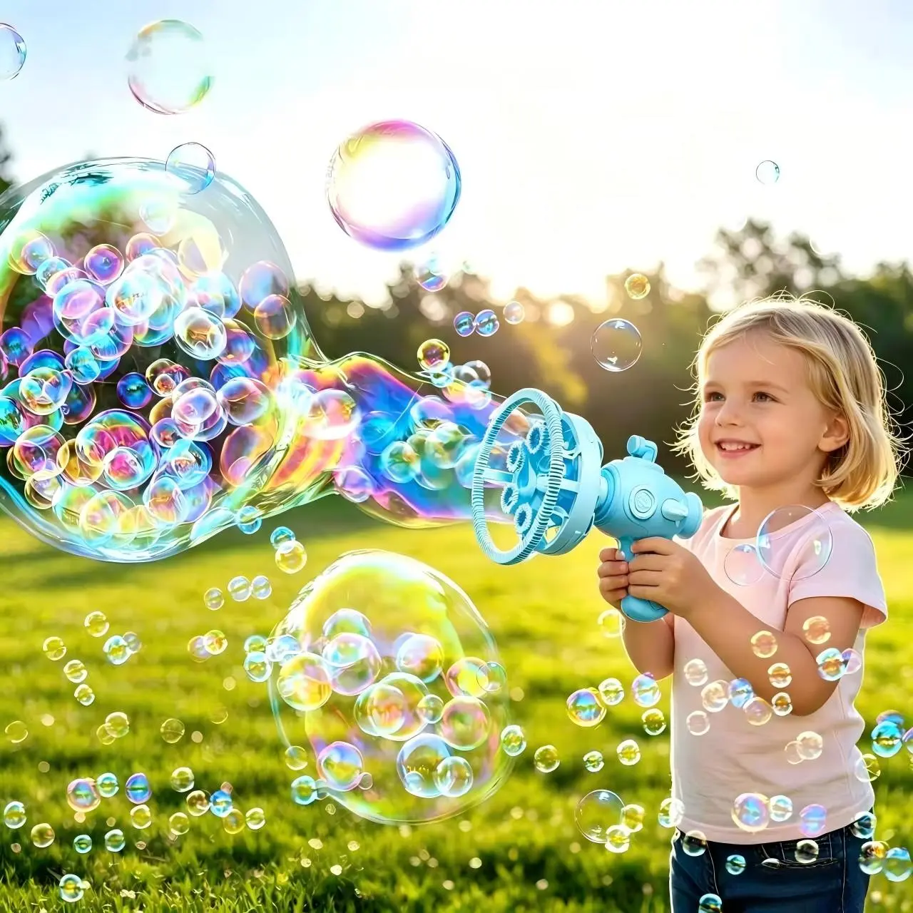 Bubble Machine for Toddlers Kids,Fancy Bubble in Bubble Machine Set, Submarine Bubble Machine with Bubble Solution & Batteries, Ready to Use, No Extra Supplies Needed, Summer Party Toy for Indoor & Outdoor,Easy Assembly for Boys & Girls