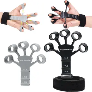 Adjustable Finger Exerciser & Hand Grip Strengthener – 6-Level Resistance Finger Stretcher for Hand Therapy, Rock Climbing, Arthritis & Carpal Tunnel Pain Relief, Forearm  Strengthener veins muscle building