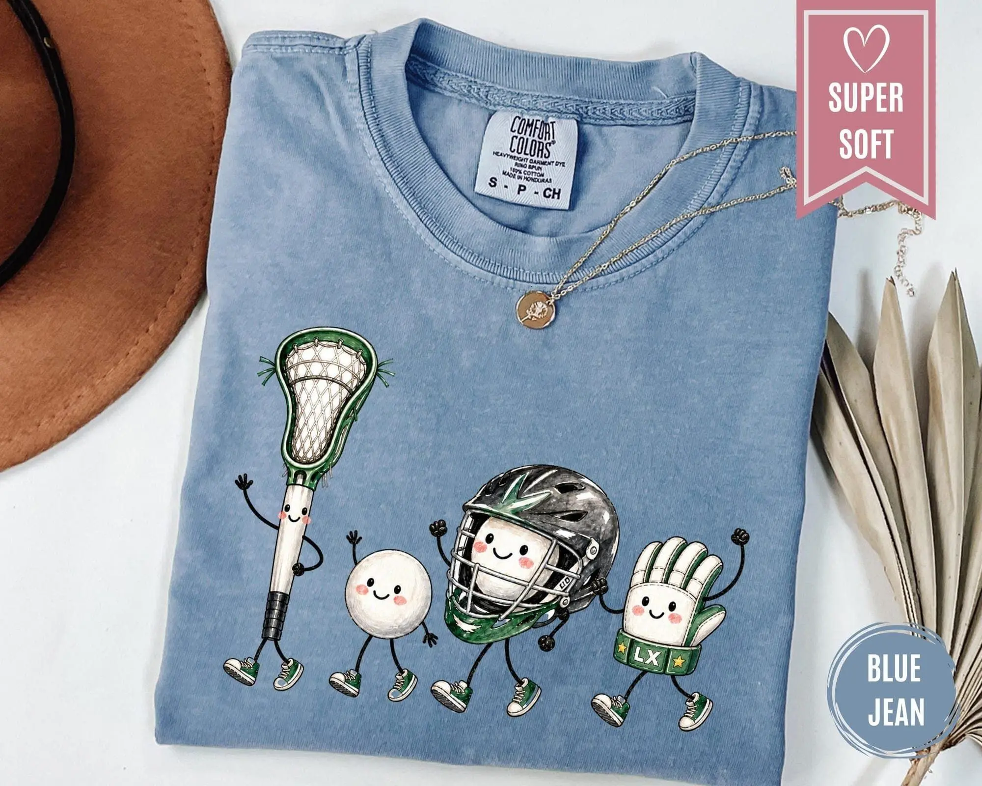 Comfort Colors Lacrosse Shirt, Funny Lacrosse Doodle T-Shirt, Sport Player Gift, Coach Gifts, Game Day Graphic Tee, Retro Preppy Clothes
