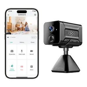 2K Wireless Security Camera with Full-Color Night Vision PIR Motion Sensor Alarm Two-Way Talk SD Cloud Storage for Baby Pet Elder Care