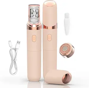 - Hair removal device, women's facial hair removal device, 2-in-1 gently removes hair from the root, suitable for coarse and fine hair, 2026 new upgraded rechargeable electric hair removal device for women's face/legs/bikini area, smooth skin (rose gold)