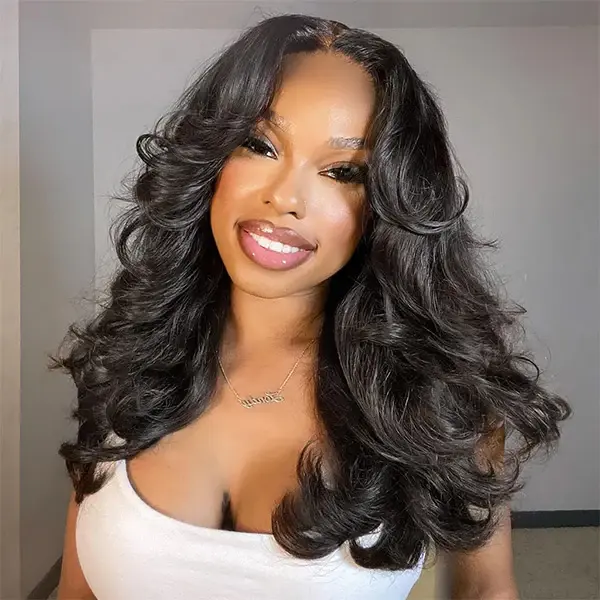 【Live Benefits】ISEE HAIR Wear Go Body Wave 7*5 Face-Framing Curtain Bangs Layered Cut Pre Bleached Pre Cut HD Lace Wear Go Glueless Wigs Human Hair Vacation Hair#SummerWins #DealsForYouDays