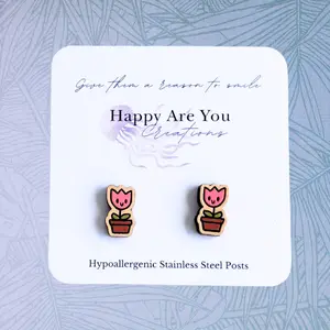 Tulip Stud Earrings