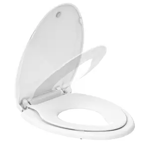 Toilet Seat With Toddler Seat Built In,Elongated Toilet Seat, Potty Training Toilet Seat for Toddlers, Slow Close and Magnetic Closure, Never Loosen, Fits both Adult and Child