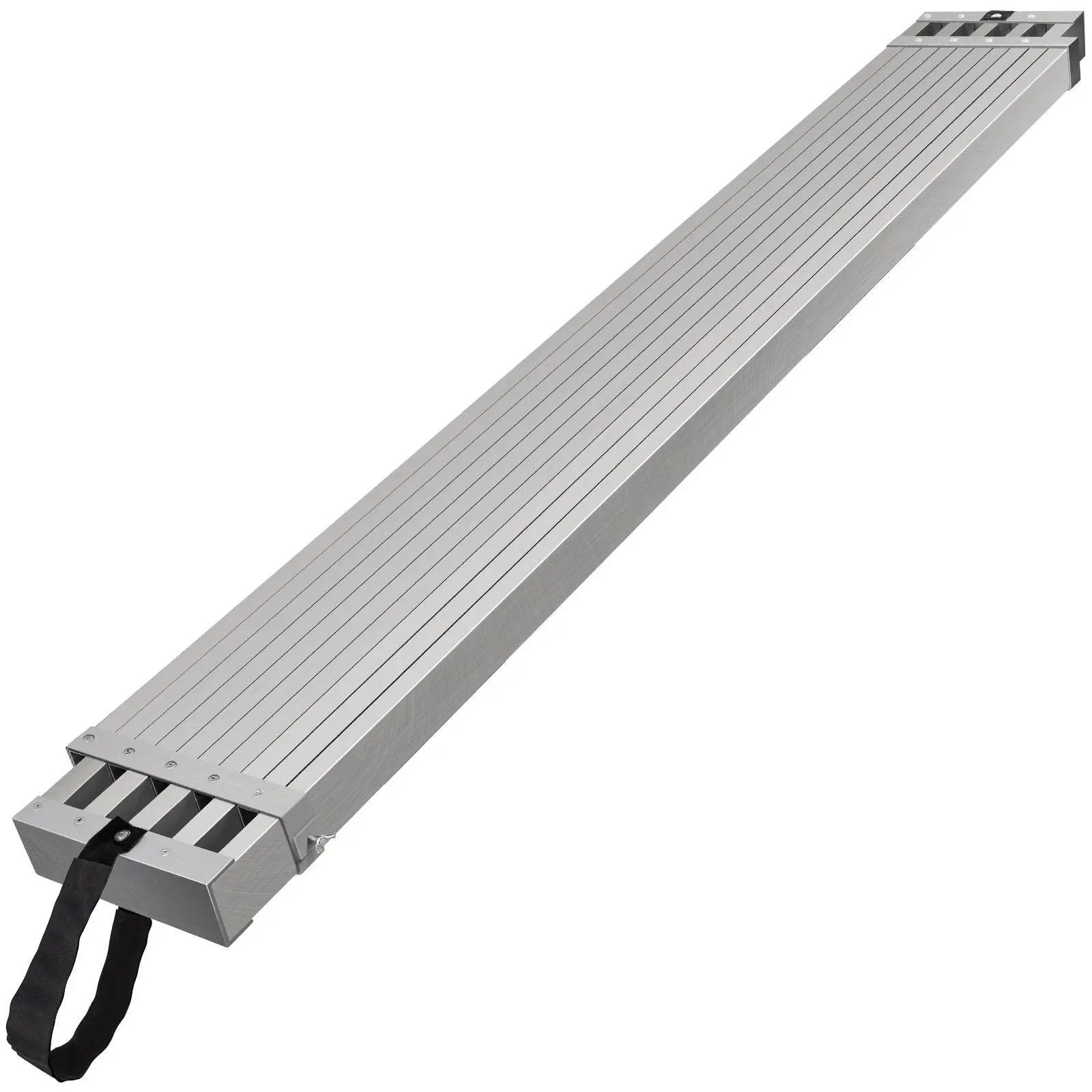 【summerfinds】VEVOR Telescoping Aluminum Work Plank, 6-9 Feet 500lbs Capacity, 12.5 inch Width Aluminum Scaffold Plank,Extension Staging Plank with Skid-Proof Platform Scaffold Ladder Accessory