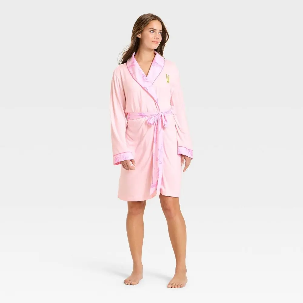 Wicked x Katie Kime Women's Graphic Robe, Smooth, Belt
