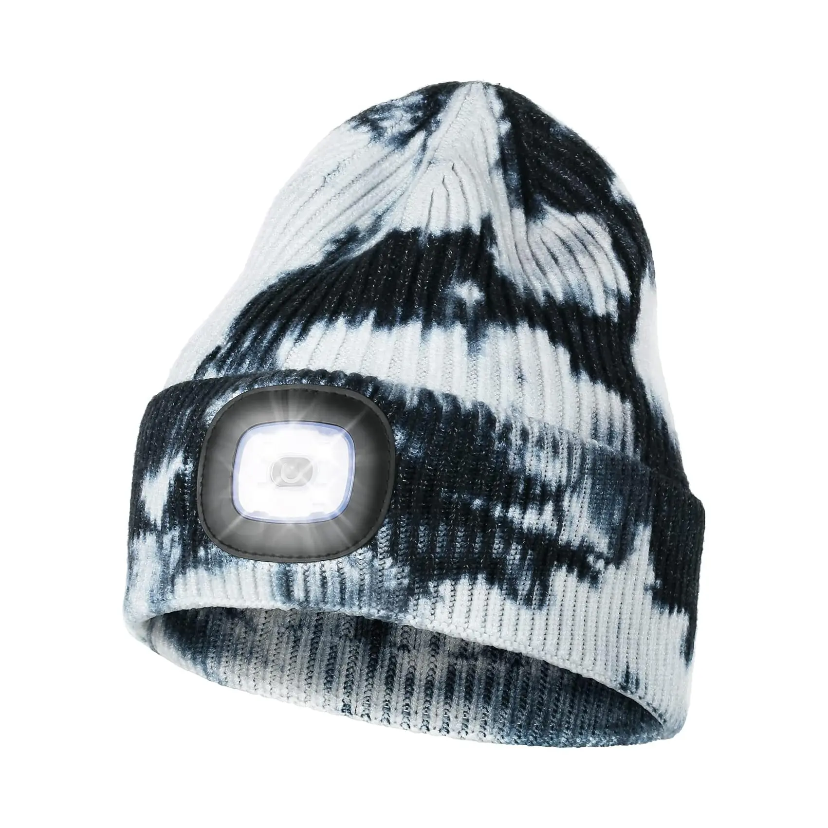 ONLYSHE LED Beanie Hat, Unisex USB Rechargeable Knitted Winter Cap with 3 Brightness Settings, Warm Acrylic Outdoor Hat for Camping, Knitted Cap, Outdoor Hats