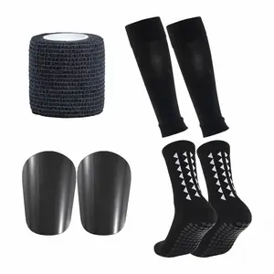 Anti-slip Football Socks and Protection Board Set, Non-slip Football Socks Soccer Shin Guards, Football Protective Set for Men & Women, Soccer Accessories