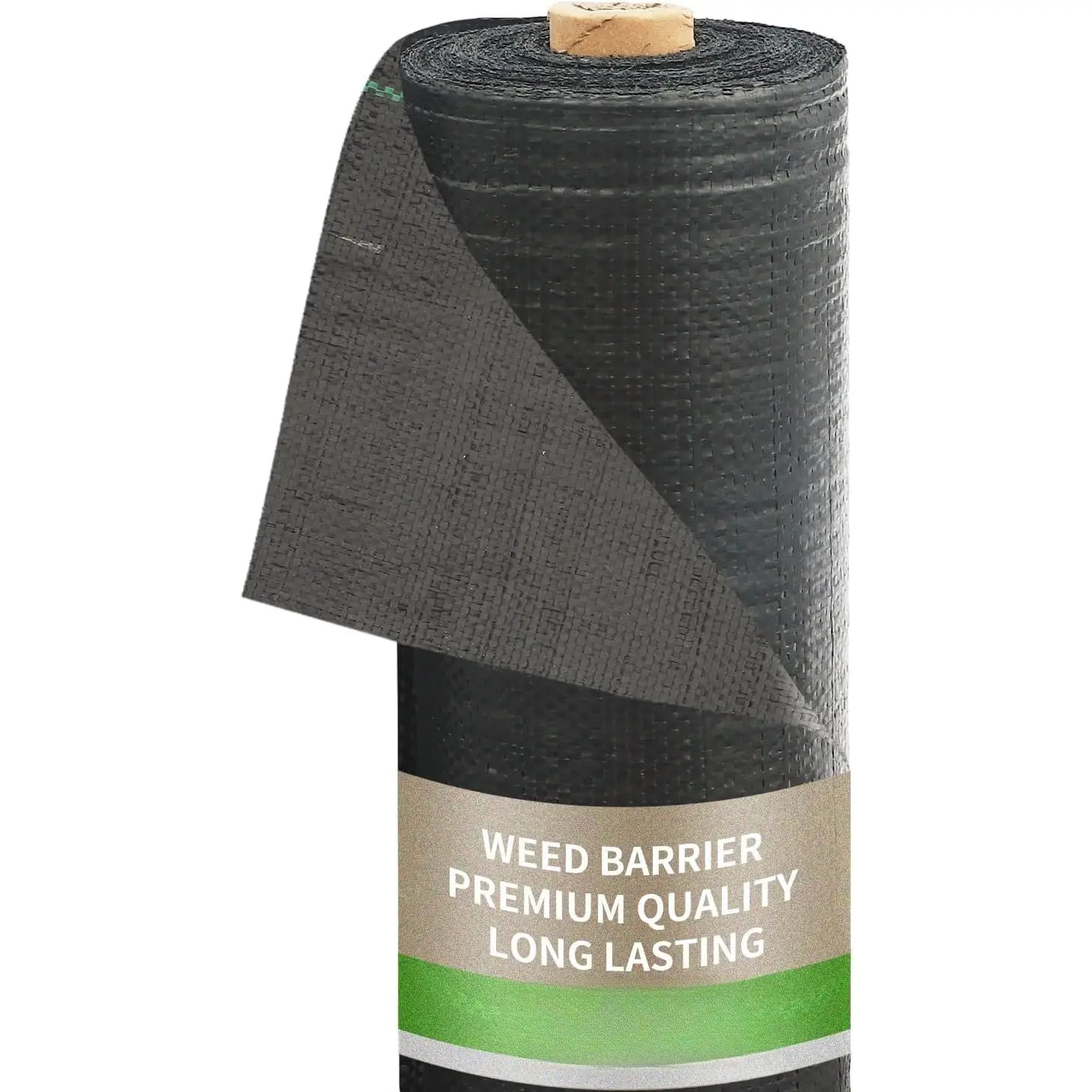3x100ft 3.2OZ,Weed Barrier Landscape Fabric Heavy Duty, Woven Weed Control Fabric, High Permeability Good for Flower Bed, Geotextile Fabric Underlayment, Driveway (4ft*100ft)