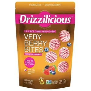 Drizzilicious Very Berry Drizzled Mini Rice Cakes - 4oz
