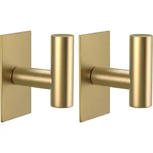 Wall Towel Hooks, Heavy Duty Sticky Holder  Towel Hooks for Hanging Coat, Clothes, Closet Hook Wall Mount for Kitchen (, 2 Pack)
