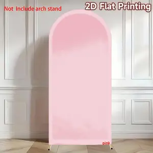Outdoor Pink Arch Backdrop Double-sided Solid Color Covers for Birthday Party Fabric Cover Wedding Arched Backdrop Wedding Parties Decor Background, Party Decoration Supplies Wall Hanging Backdrop
