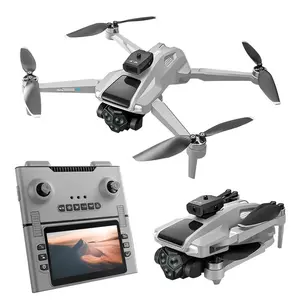 G66 MAX Drone with GPS Return, Foldable Screen Remote (Photo-Capturing), 50X Zoom Dual Camera, Obstacle Avoidance, Optical Flow Hover, Brushless Motor, 25min Flight Time, 1km Range, Smart Follow, Gesture Control, Vertical Shoot for Adults