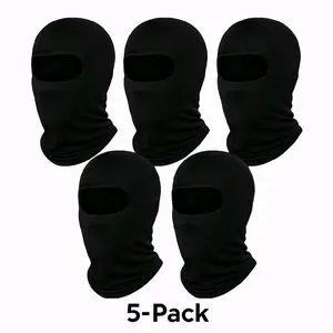 5-Pack Full Face Balaclava stretchable fabric available in various colors