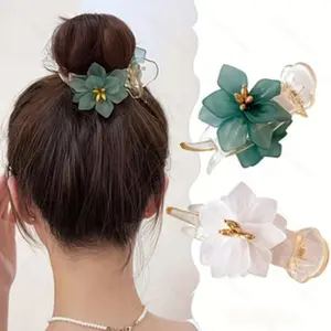 Elegant Flower Hair Clips, Non-Slip Floral Hair Accessories for Women and Girls, Perfect for Daily Use and Weddings, Stylish Hair Decorations