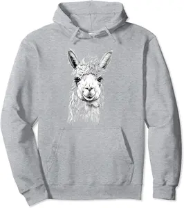 Funny Alpaca Llama, Funny Llama No Drama Alpaca Pullover Hoodie - Lydiagarcia Shop 64B0CHNWNN6C