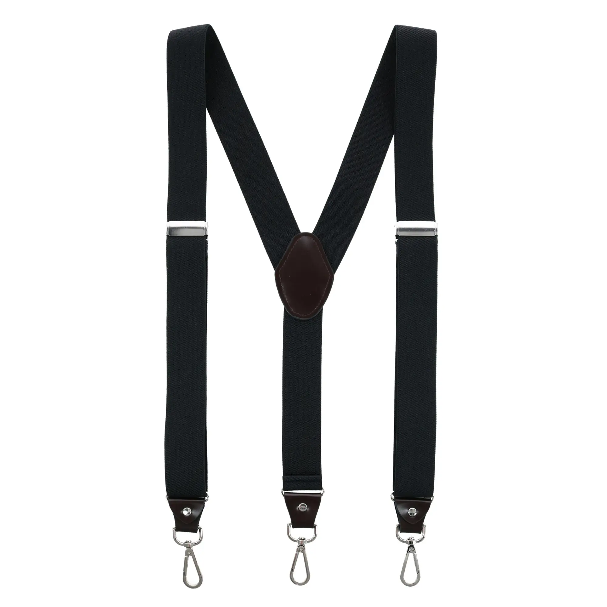 CTM Men's 1.375 Inch Wide Suspender with Drop Tab Swivel Hook Ends, Swivel Hook Suspenders