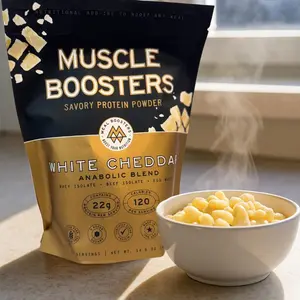 Muscle Boosters White Cheddar - Organic Grass-Fed Whey Protein Isolate Blend: 15-Serving Bag