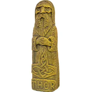 Volcanic Stone Statue - Thor - Norse God