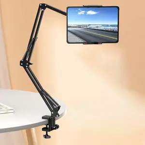 Tablet Stand Adjustable,Foldable Arm Stand for Desk Bed,Aluminum Universal Flexible Tablet Holder with 360 Degree Rotation Compatible with iPad/iPhoneX/iPad Pro/N-Switch,or Other 4.5~10.2 Inches Devices