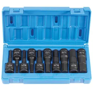 212 MAIN Grey Pneumatic Impact Tool - 0.5 in Drive, High Quality Alloy Chrome-Molybdenum Heat-Treated, 7/16 in Hex Driver for Home Improvement Needs