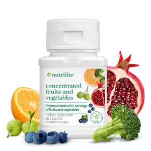 Nutrilite Concentrated Fruits & Vegetables Supplement 60 Tablets Plant-Based Phytonutrient Blend for Daily Wellness Support Antioxidant Support for Busy Lifestyles - Dietary, Healthcare