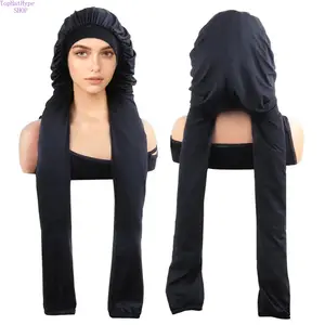 Satin Sleep Bonnet for Long Hair & Braids - Lightweight Breathable Hair Cap with UV Protection, Non-Slip Comfortable Design, Haircare Accessory to Keep Hairstyles Fresh Overnight, Ideal for Night Care & Daily Wear