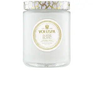 Voluspa Suede Blanc Large Jar Candle