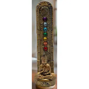 Standing Buddha Chakra Stone Incense Burner