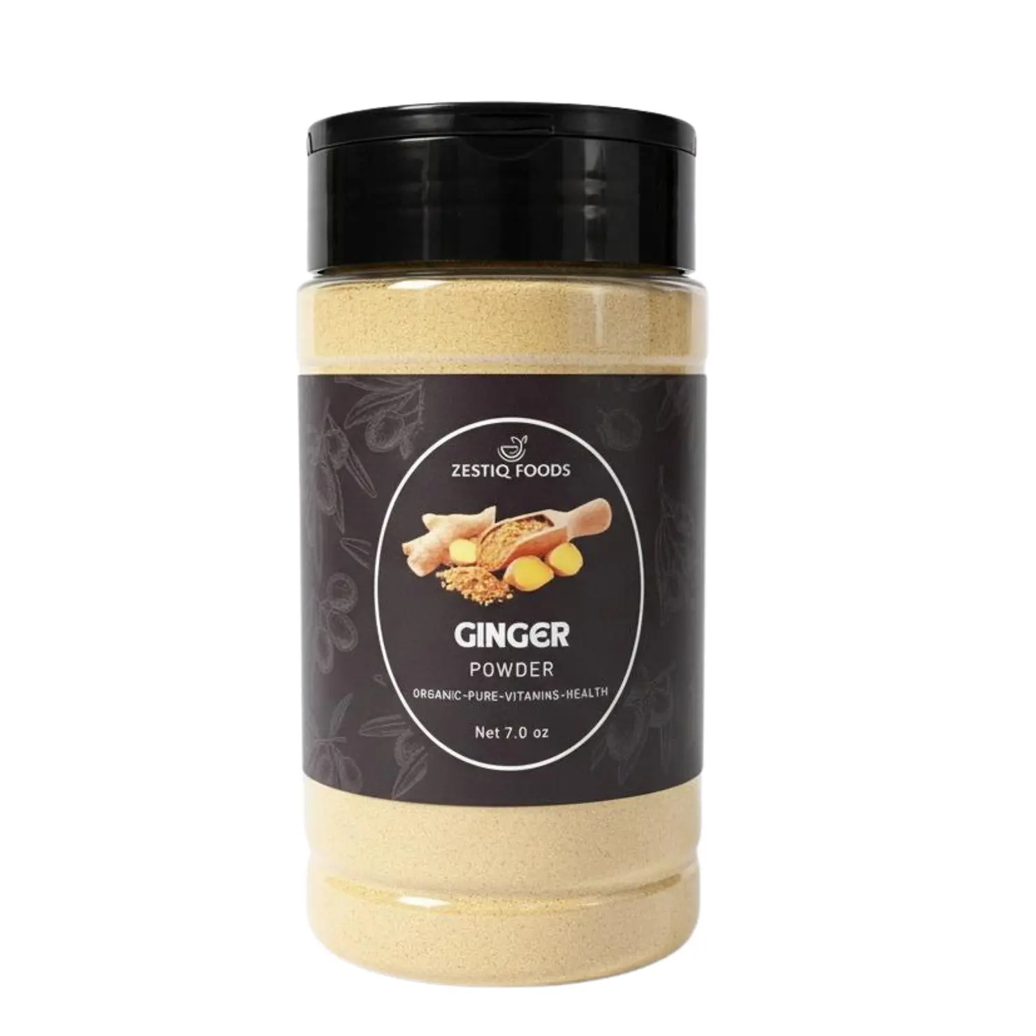 100% Organic Ginger Powder – Pure & Flavorful for Cooking, Tea & Health Benefits | 7 oz Jar