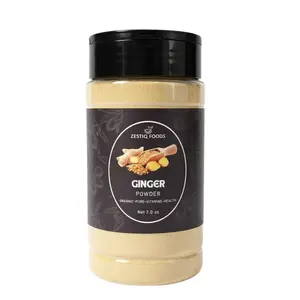 100% Organic Ginger Powder – Pure & Flavorful for Cooking, Tea & Health Benefits | 7 oz Jar