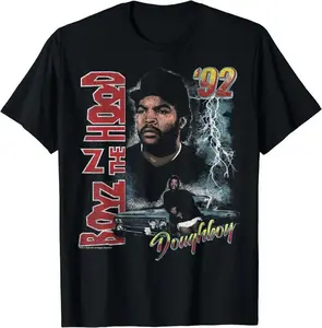 Boyz in The Hood Doughboy Poster Famous Rapper Ice Cube Short Sleeve T-Shirt