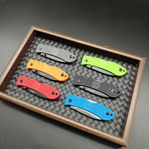 Full color Sharp EDC Folding Knife | D2 Steel Blade & G10 Handle - Outdoor & Everyday Carry Essential Block Kitchen