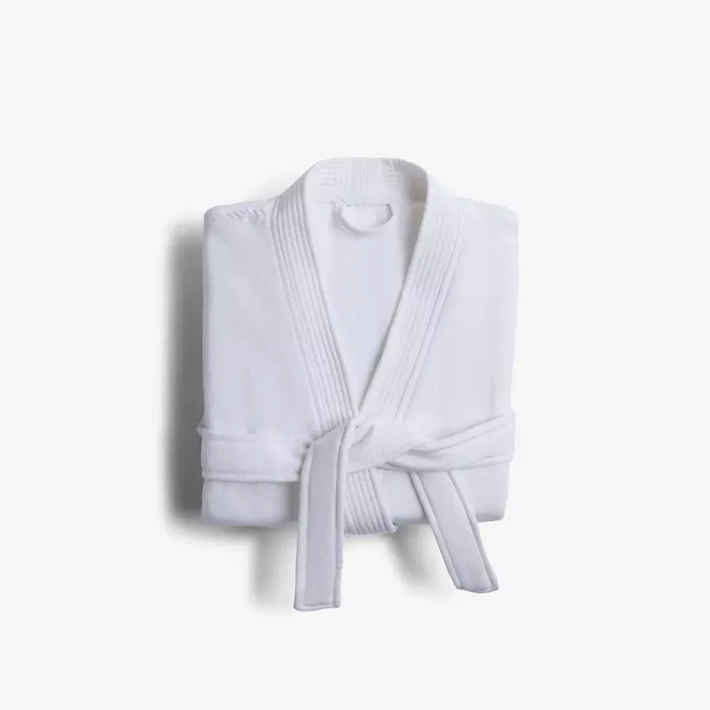 Parachute Men's Comfy Cotton Robe, White, L-XL Sizes, Rob