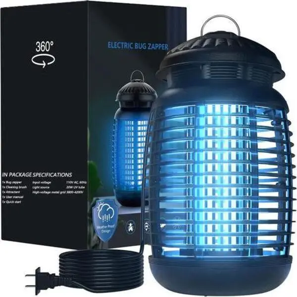 UV-Attraction Electronic Bug Zapper - US-Stock Indoor Insect Killer for Large-Area Home Pest Control, Summer Essential, Father's Day Gift